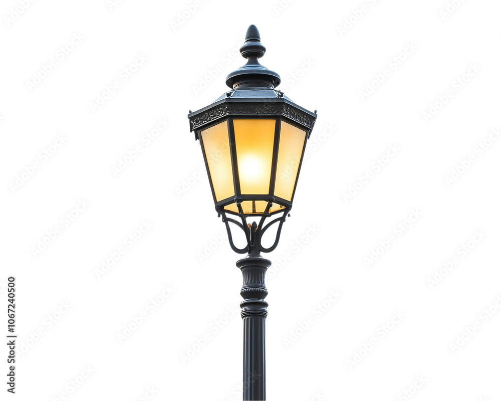 Lamp post isolated on a transparent background Lamp post isolated on a transparent background