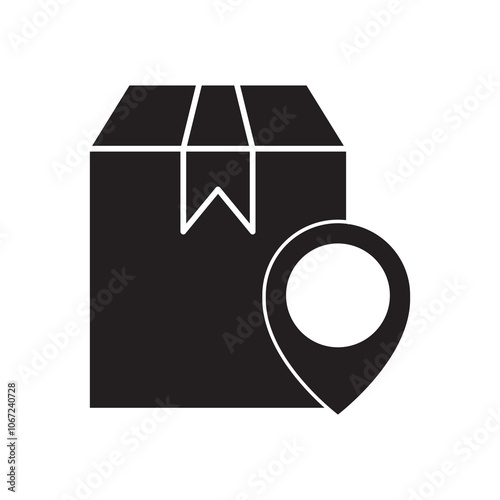 box pin icon design vector