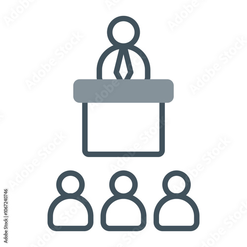 Conference Vector Icon Design