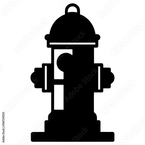 Fire Hydrant Silhouette vector illustration