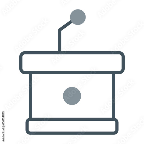 Podium Vector Icon Design