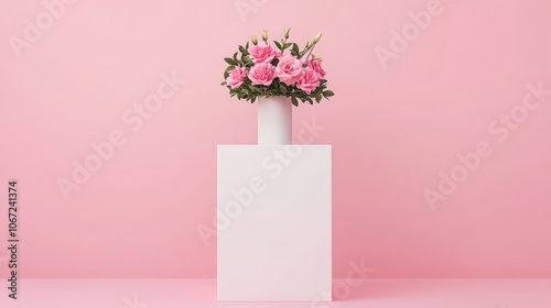 Modern Wedding Altar with Geometric Floral Arrangement