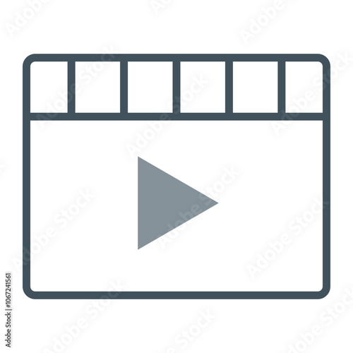 Clapperboard Vector Icon Design