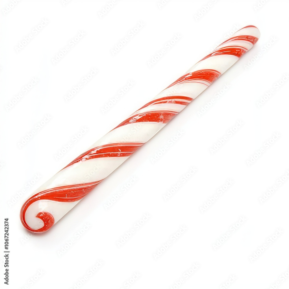 Obraz premium Red and white striped candy cane