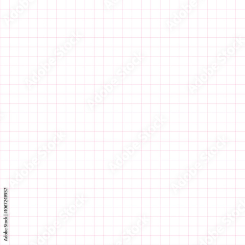 シンプルな方眼紙の背景 薄いピンク 透過PNG Simple graph paper background light pink