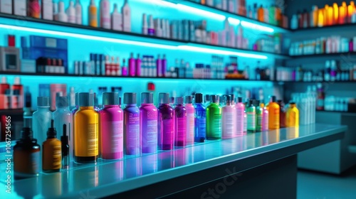 The Colorful Beauty Product Display