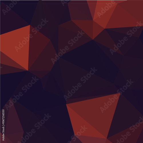 Abstract geometric background with red and dark blue triangular shapes.