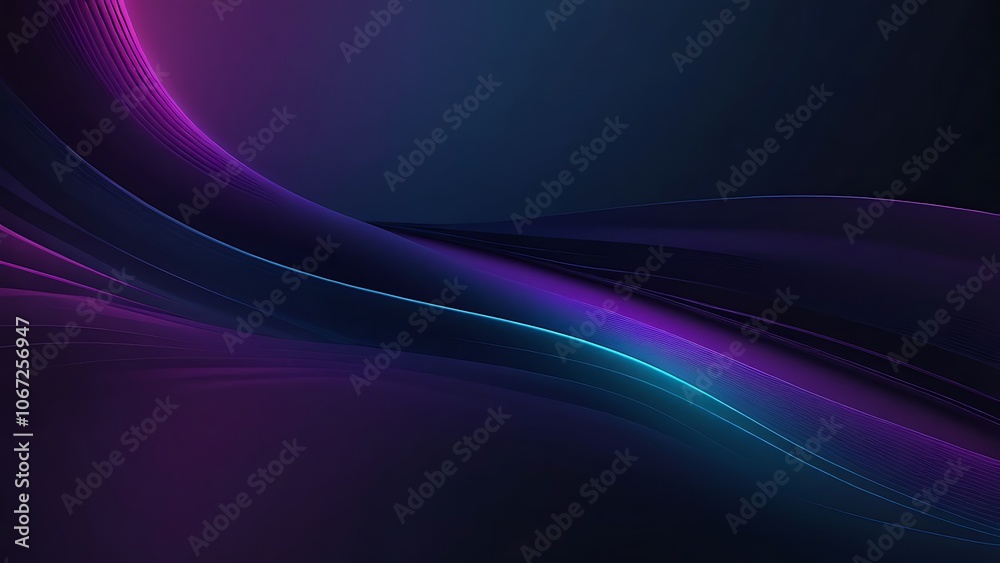 Fototapeta premium Abstract Purple and Blue Swirling Lines