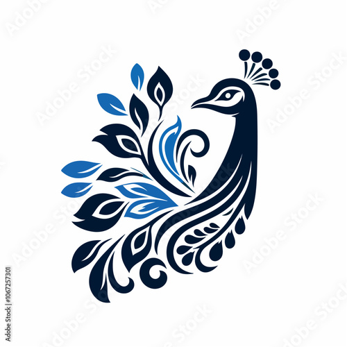 peacock logo illustration