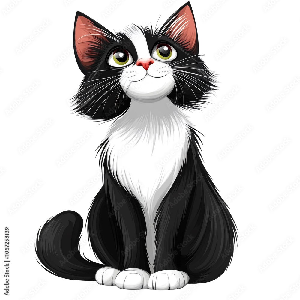 Cute Black and White Cat Cute Black and White Cat