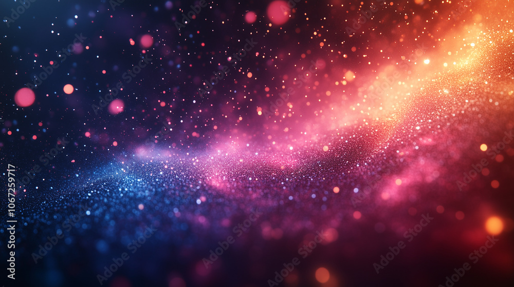 Vibrant glitter and bokeh abstract background with pink, purple, and blue sparkles Vibrant glitter and bokeh abstract background with pink, purple, and blue sparkles