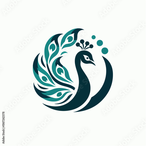 peacock logo illustration