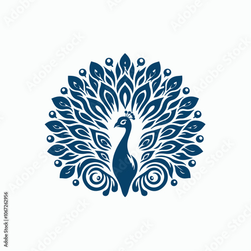 peacock logo illustration