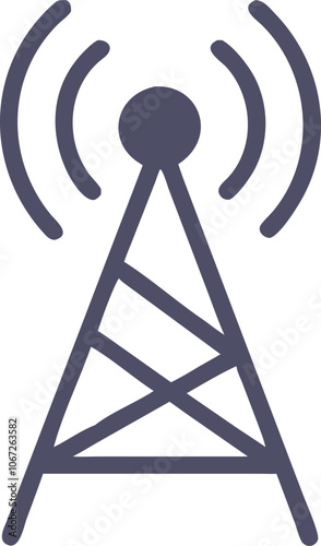 Radio tower icon vector