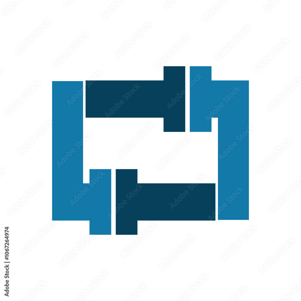 Fototapeta premium water pipe service icon logo design template