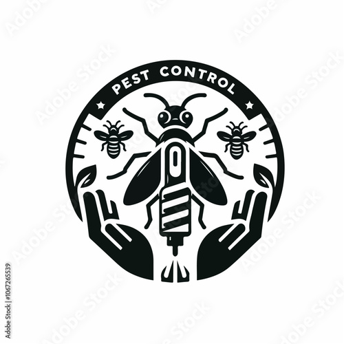 pets control logo illustration