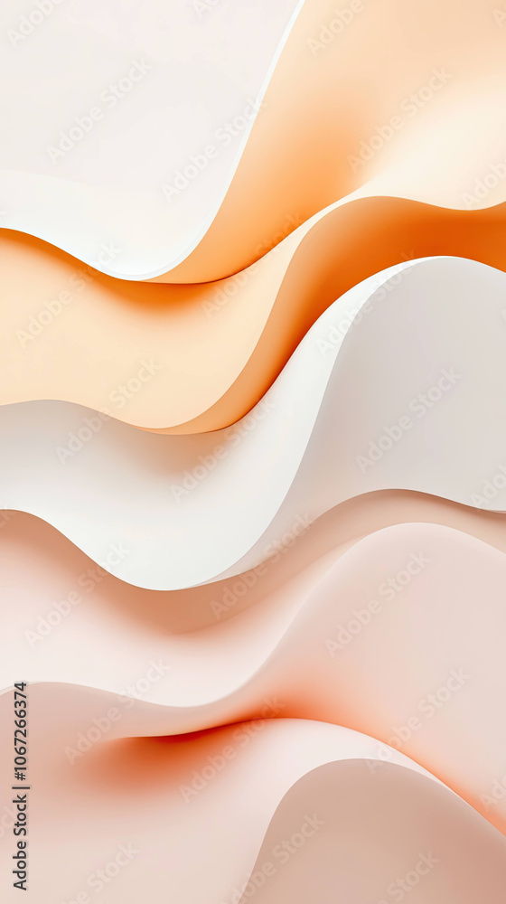 Elegant 3D minimal design featuring soft pastel gradients and flowing curves, creating serene and modern aesthetic Elegant 3D minimal design featuring soft pastel gradients and flowing curves, creating serene and modern aesthetic