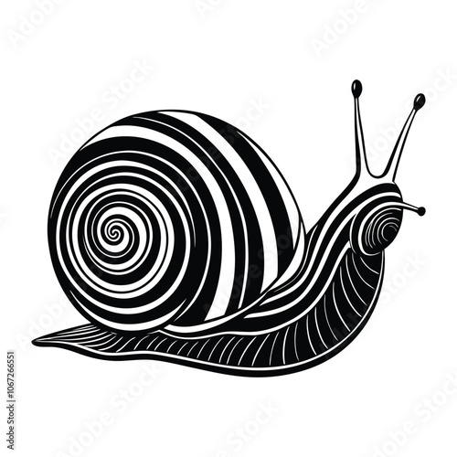 multicolored snail watercolor collection isolated