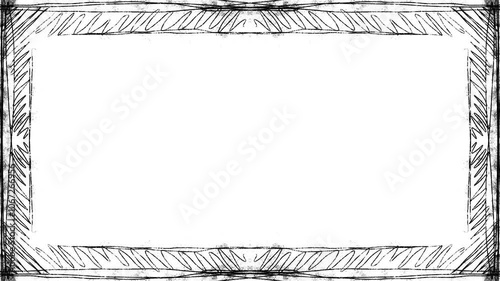 border frame doodle white background sketch animation video	 photo