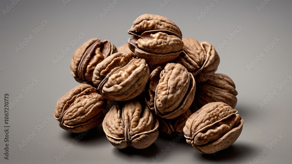 walnuts on a wooden background walnuts on a wooden background