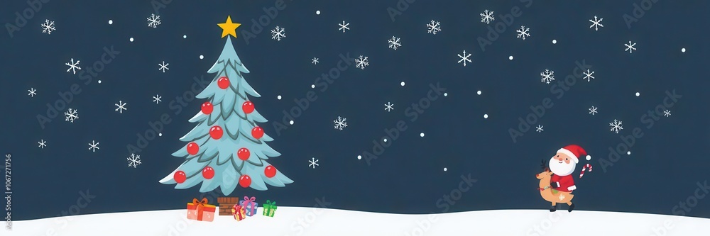 Christmas hand drawn doodle cartoon set featuring Santa Claus, reindeer, Christmas tree, presents, snowman, and more, Christmas tree, snowflakes, chimney Christmas hand drawn doodle cartoon set featuring Santa Claus, reindeer, Christmas tree, presents, snowman, and more, Christmas tree, snowflakes, chimney