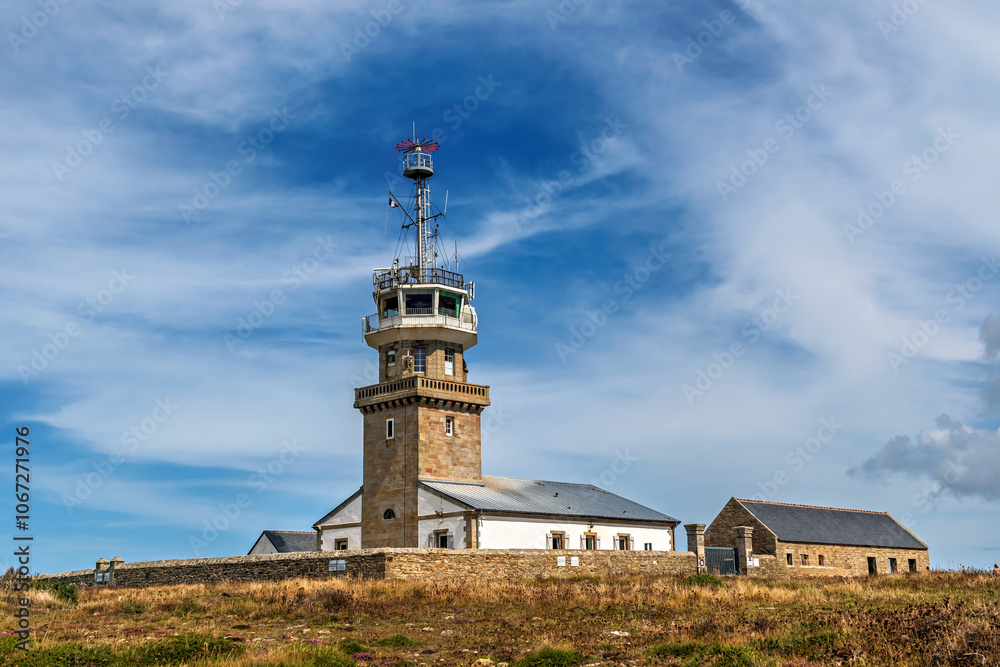 The Semaphore de la Pointe du Raz building was once a lighthouse and is now not allowed to enter The Semaphore de la Pointe du Raz building was once a lighthouse and is now not allowed to enter