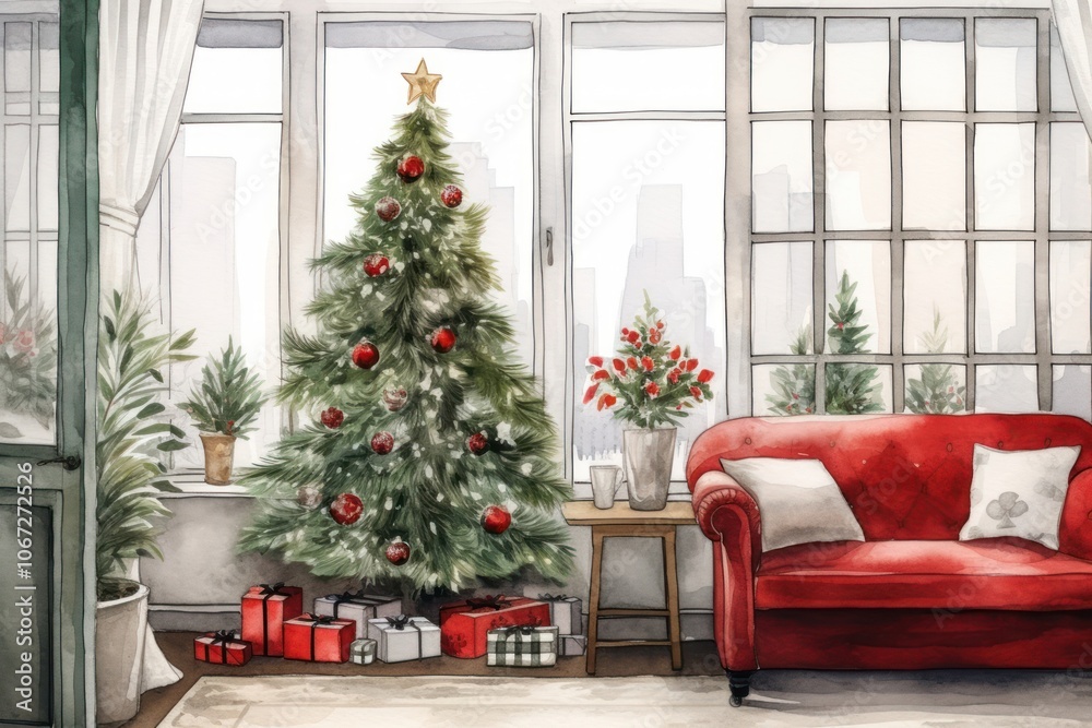 Christmas home furniture plant anticipation. Christmas home furniture plant anticipation.