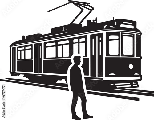 tram on the street