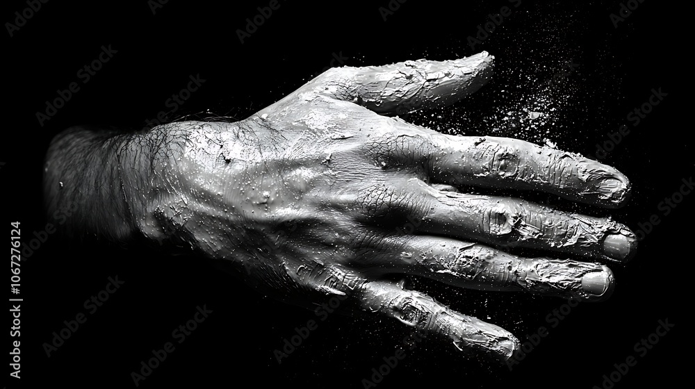 Hand Shaping Clay in Creative Art Process Hand Shaping Clay in Creative Art Process