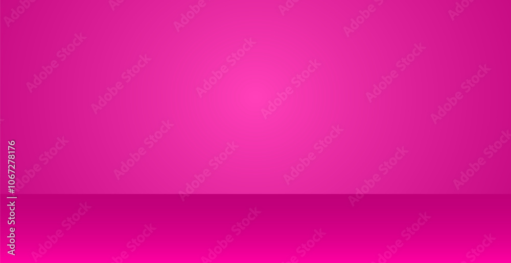 Fototapeta premium Bright Pink Studio Background. Minimal. Vector Illustration. Abstract Business Wallpaper. Wall Backdrop
