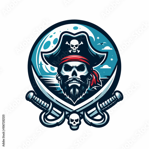 PIRATE LOGO ILLUSTRATION