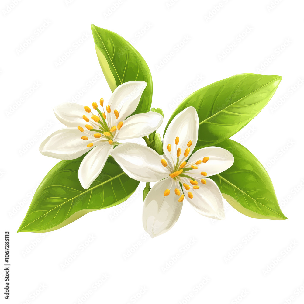 White flowers and green leaves on display White flowers and green leaves on display