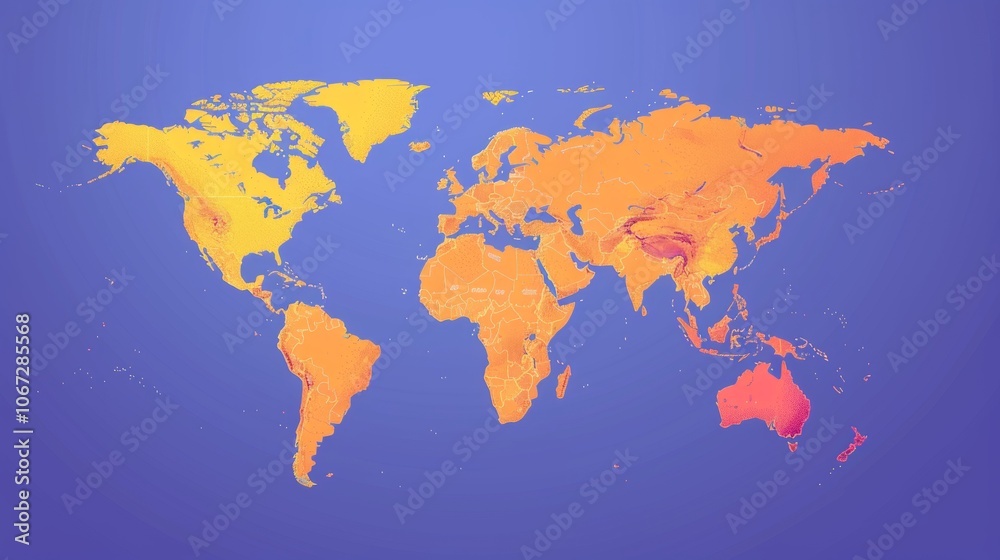 Fototapeta premium Projected population displacement from sea level rise social and economic impacts of climate change