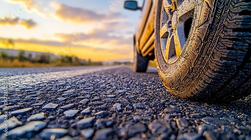Close Up of Tire on Oversized Pickup Truck