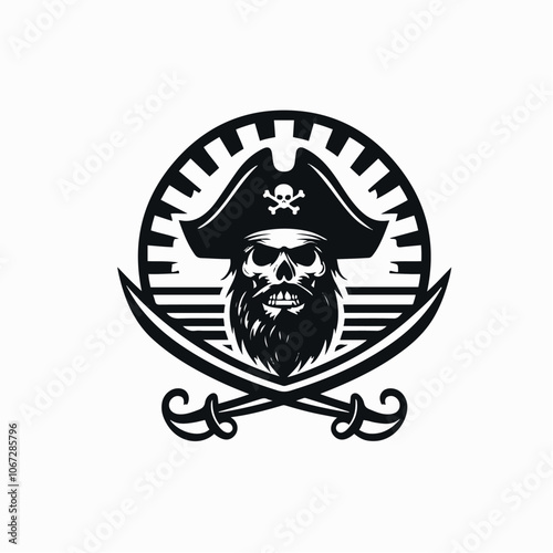 PIRATE LOGO ILLUSTRATION