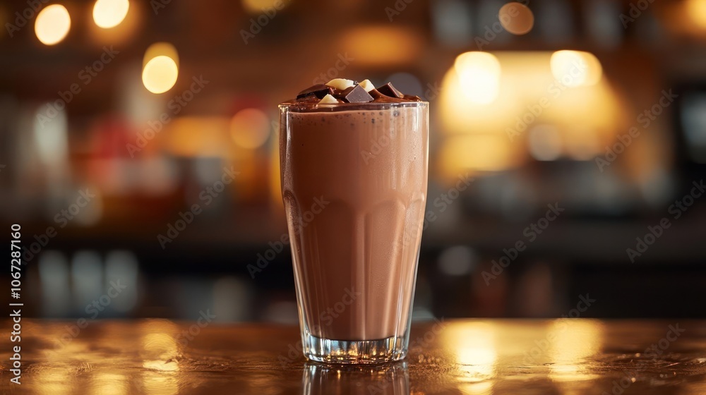 A delicious looking chocolate daiquiri with whipped cream on top, possibly from a bar setting. A delicious looking chocolate daiquiri with whipped cream on top, possibly from a bar setting.