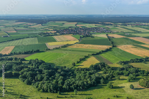 Sommerlicher Ausblick vom Hesselberg in Mittelfranken photo