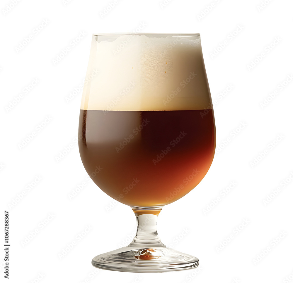 Glass of cold dark beer with foam. png Glass of cold dark beer with foam. png