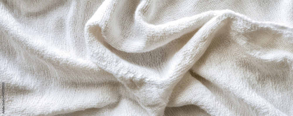 Terry texture, abstract background of white cotton towel Terry texture, abstract background of white cotton towel