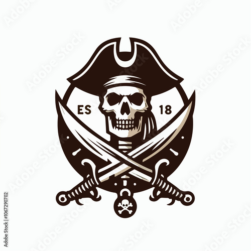 PIRATE LOGO ILLUSTRATION