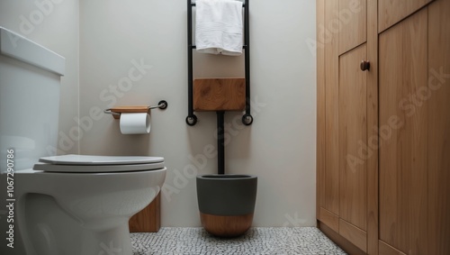 World Toilet Day: Clean and Modern Restroom Interior photo