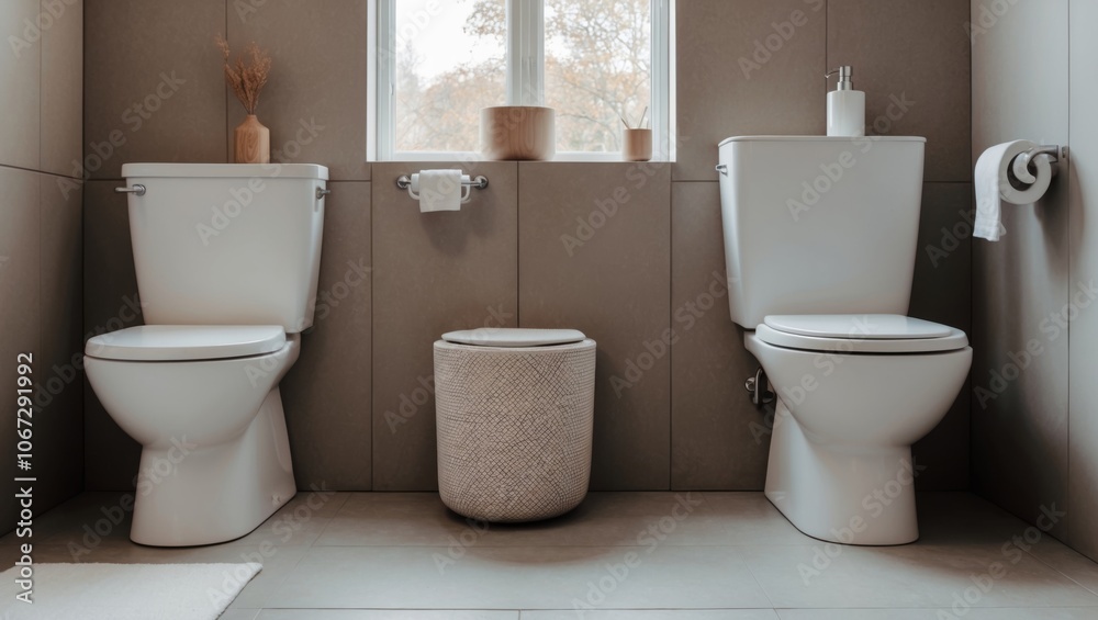 World Toilet Day: Clean and Modern Restroom Interior World Toilet Day: Clean and Modern Restroom Interior