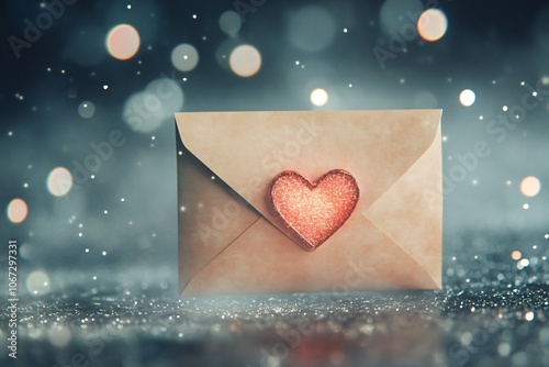 Cute Minimalist Love Letter Illustration Design