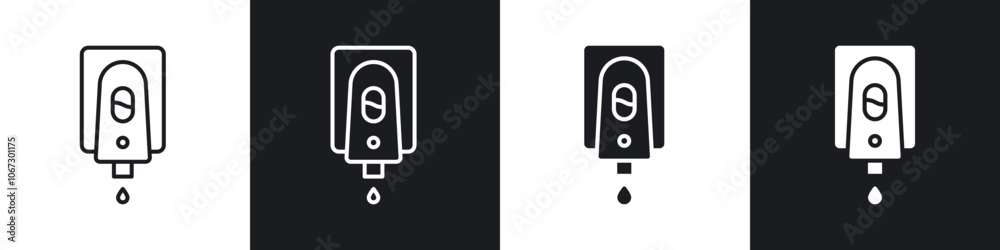 Electrical soap box icon in thin outlined. Electrical soap box icon in thin outlined.