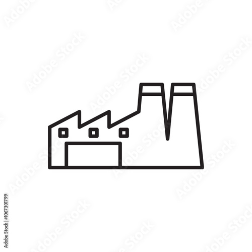 factories and industrial icon design vector