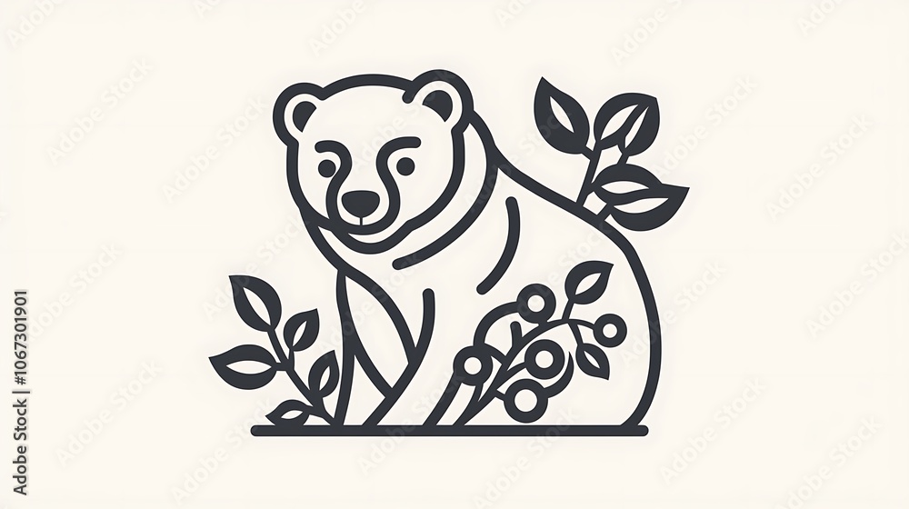 Simple Origami Bear Logo Design for Creative Projects Simple Origami Bear Logo Design for Creative Projects