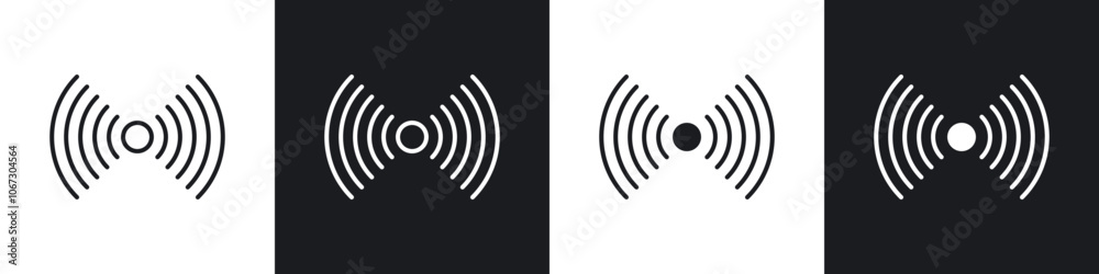 Sensor icon in thin outlined. Sensor icon in thin outlined.