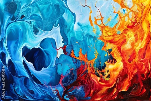 abstract elements use abstract elements like fire water earth an