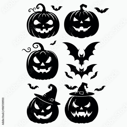 pumpkin face illustration