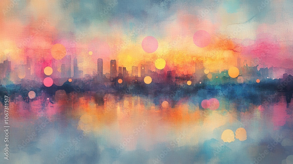 City Skyline Sunset